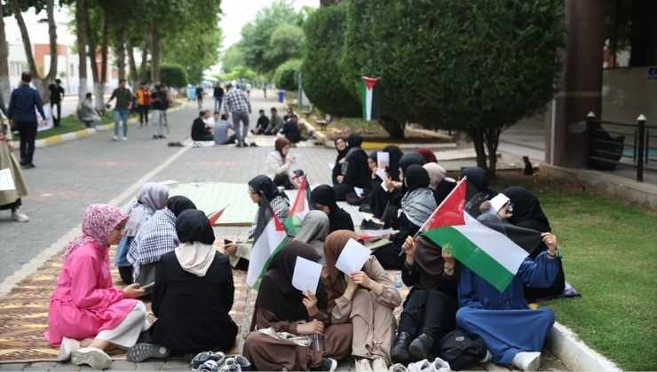  Harran Üniversitesi Öğrencilerinden Filistin'e Destek