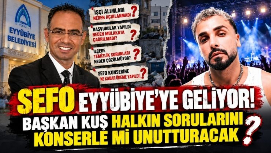 Sefo Geliyor! Başkan Kuş Soruları Konserle mi Unutturacak?