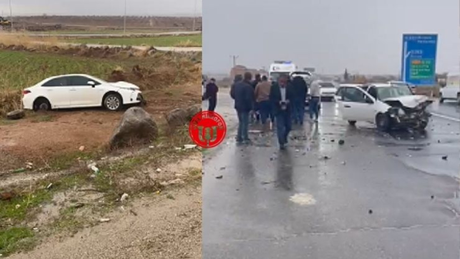 Suruç’ta Yol Çatında Kaza: 2 Yaralı