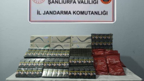 Şanlıurfa'da Kaçak Nargile Tütünü ve Çay Yakalandı
